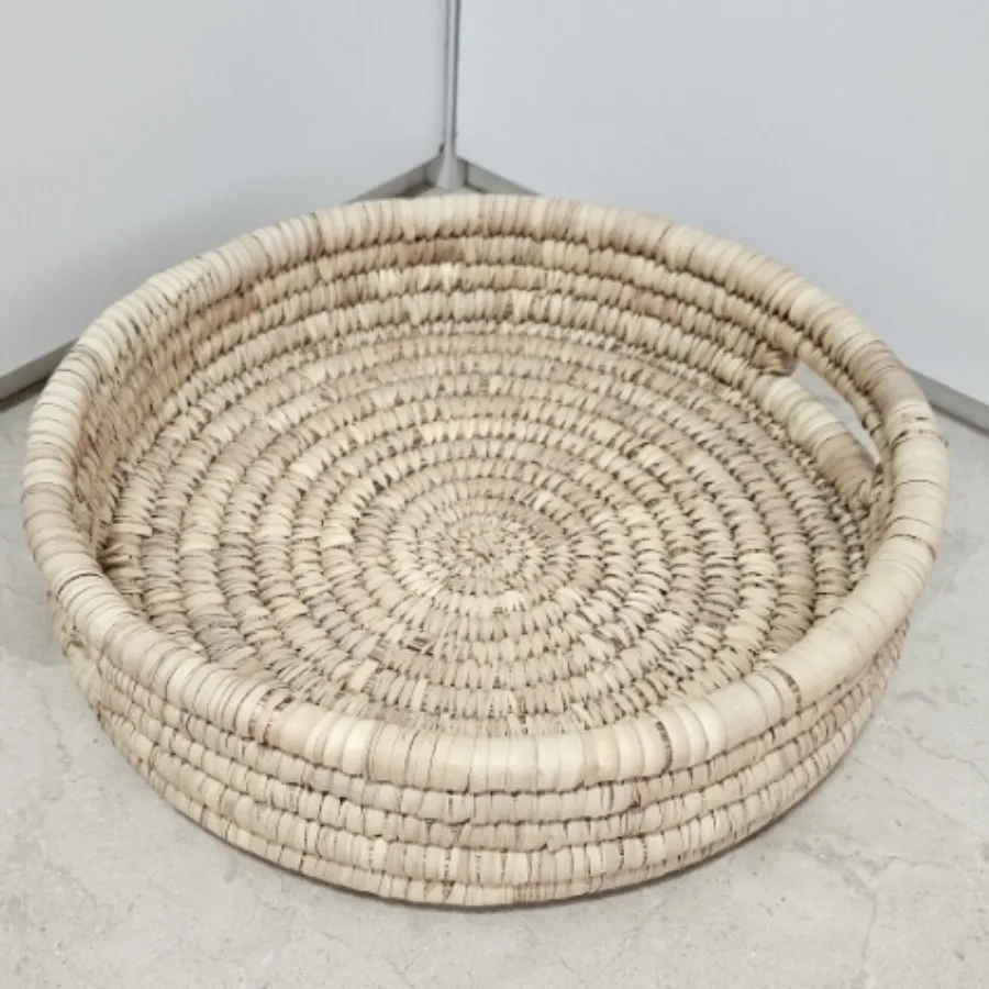 سینی لبه دار حصیری