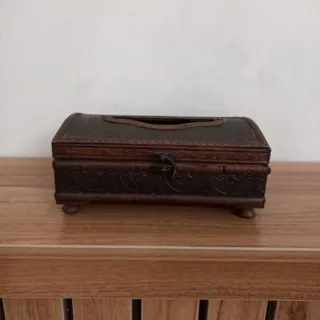 جا دستمال کاغذی چوبی