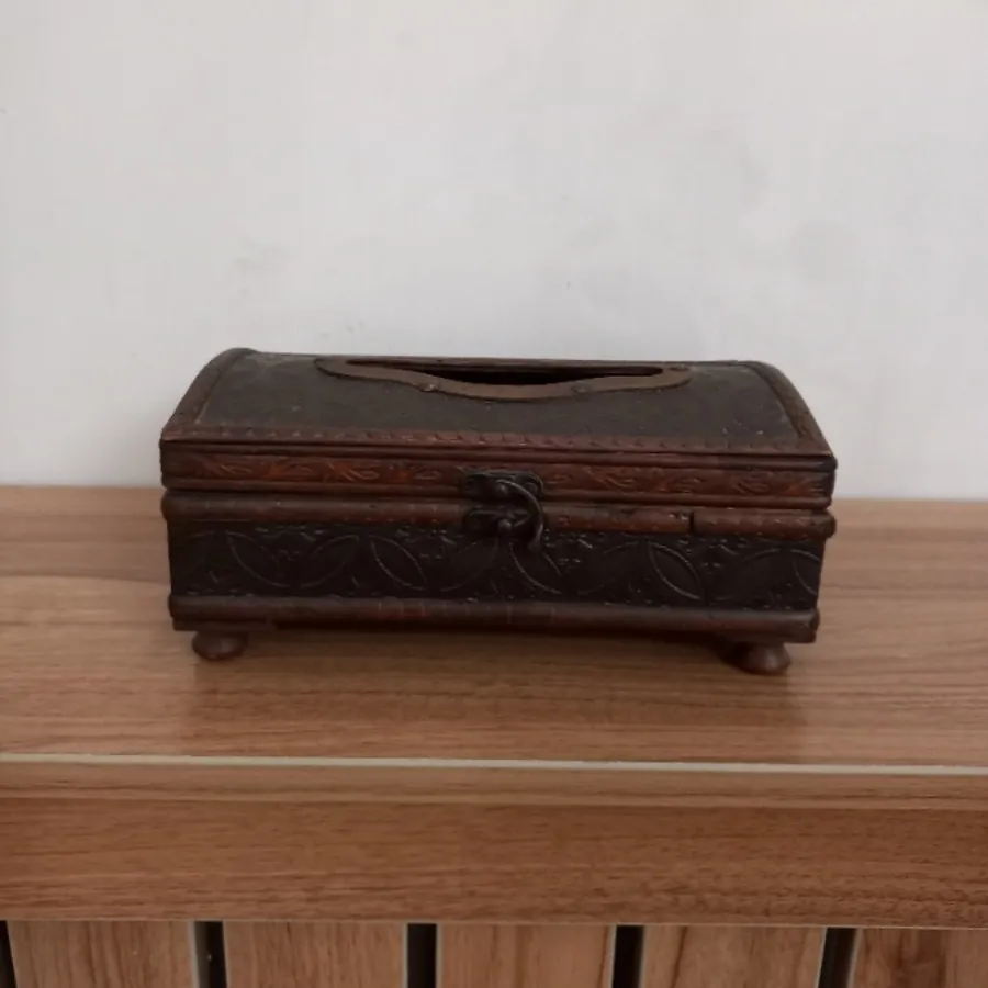جا دستمال کاغذی چوبی