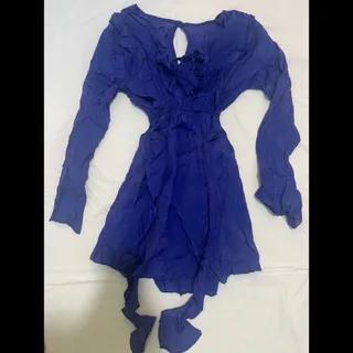 پیراهن عروسکی بنفش تیره