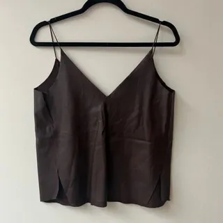 تاپ چرم zara