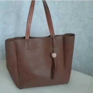 کیف چرم عسلی