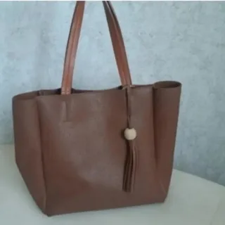 کیف چرم عسلی