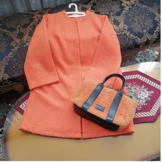 پالتو پشمی نارنجی