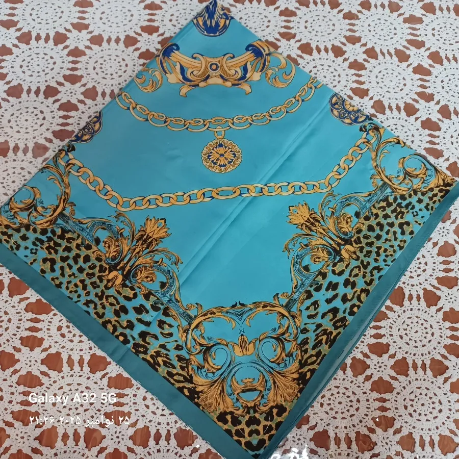 3 عدد روسری ساتن ابریشم