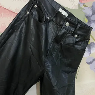 شلوار راسته چرم