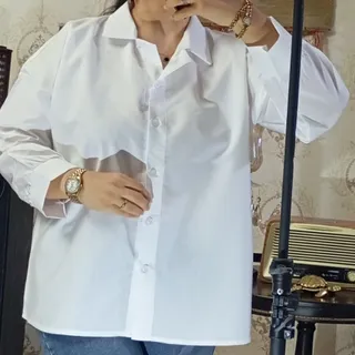 شومیز سفید ساده