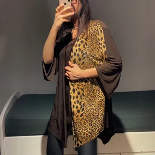لباس مجلسی قهوه ای