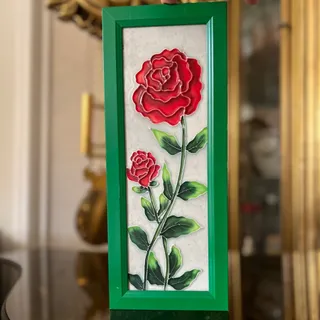 قاب تابلو گل رز