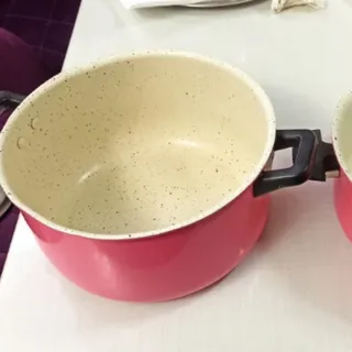 2 عدد قابلمه صورتی نو