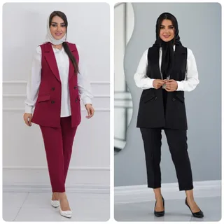 ست سه تکه وست شومیز شلوار