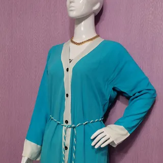 مانتو نخی آبی نیلی