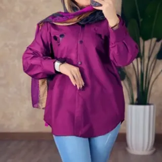 مانتو تابستانی بنفش