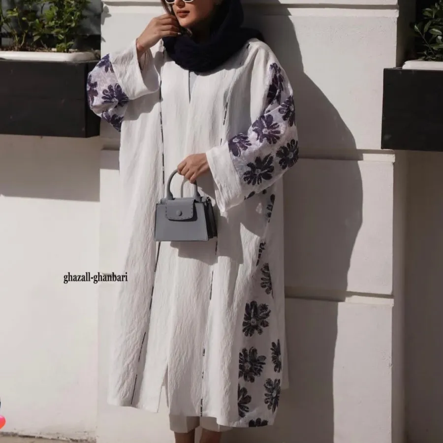 مانتو سفید تابستونی