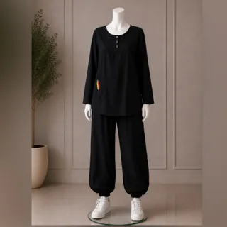 ست شومیز و شلوار گلدوزی