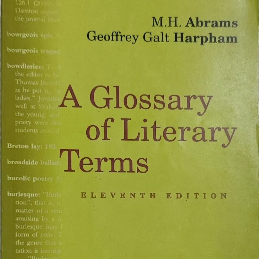 کتاب a glossary of litera