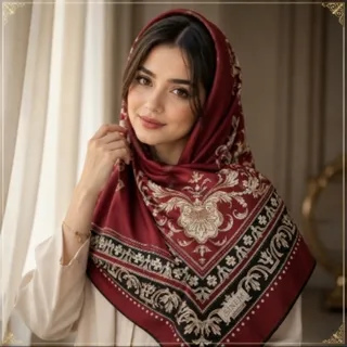روسری ساتن