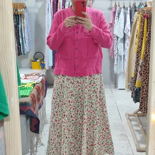 شومیز موسیلین صورتی