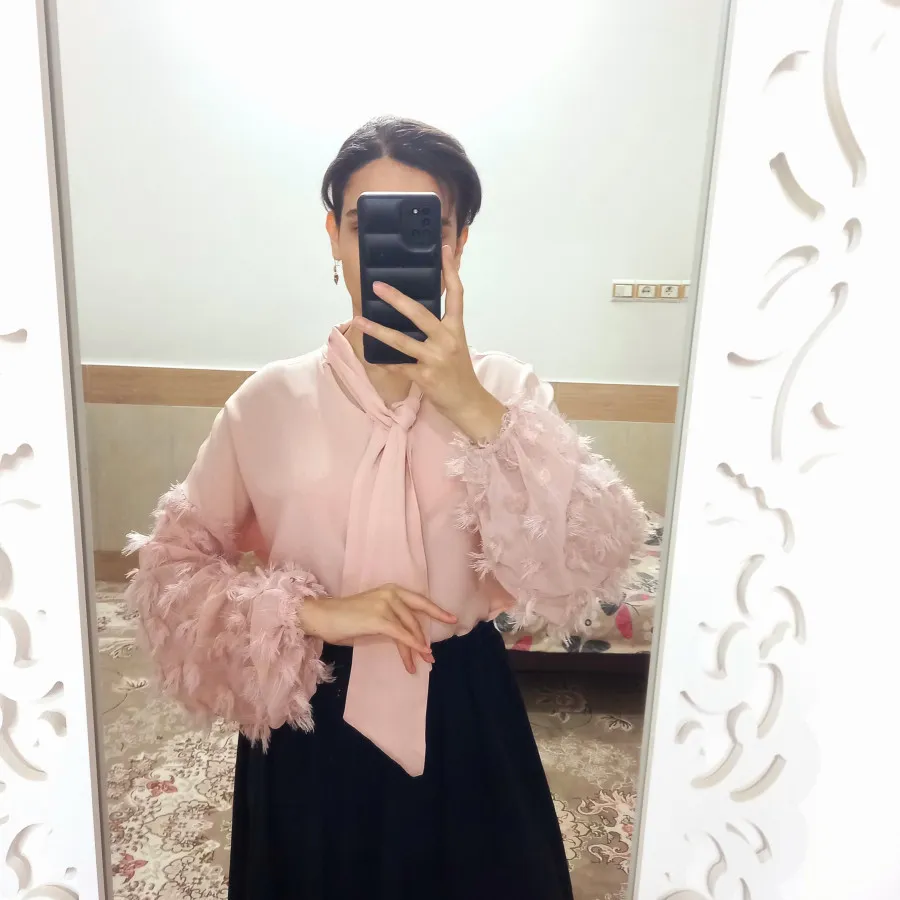 شومیز صورتی وارداتی