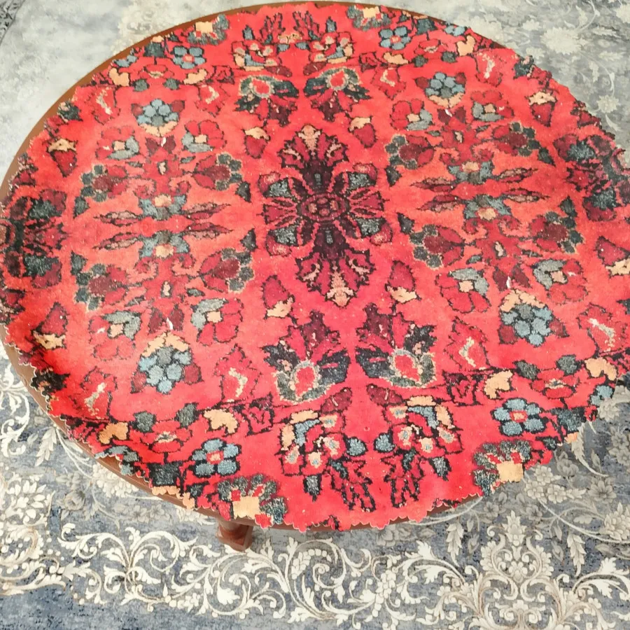 رومیزی مخمل طرح گلیم