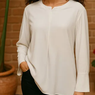 شومیز حریر سفید