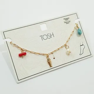 پابند طلایی آویز دار Tosh