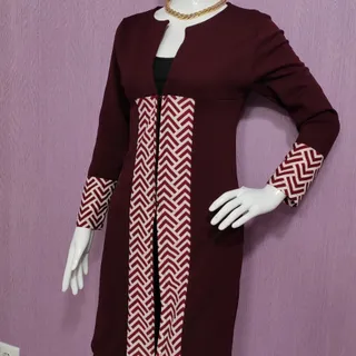 مانتو زرشکی پاییزه