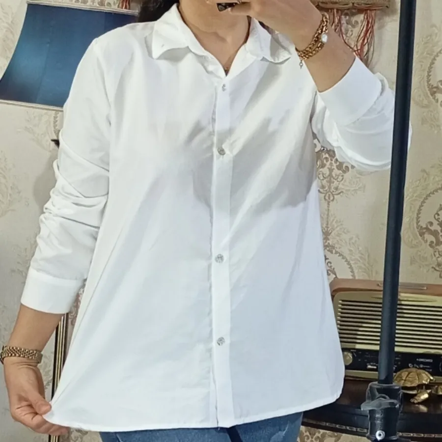 شومیز سفید داکرون