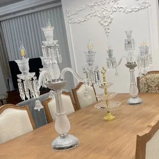 دوعدد شمعدان باکارات