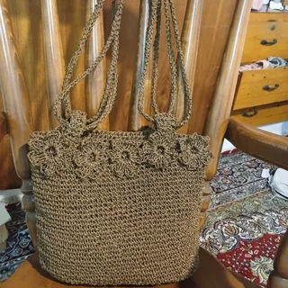 کیف دست بافت رافیا