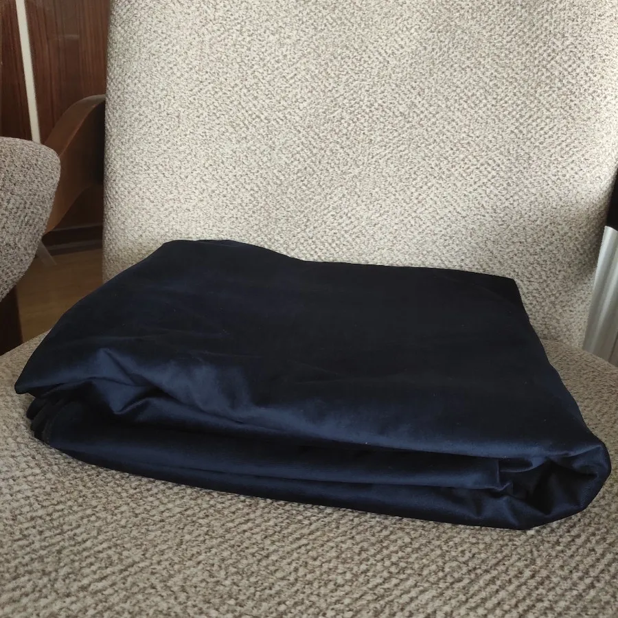 پارچه مخمل یک رو سرمه ای