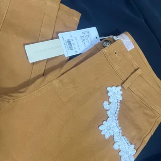 شلوار کتان اتیکت دار