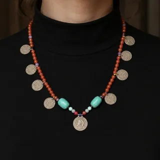 گردنبند سکه ای سنتی