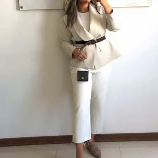شلوار جین سفید
