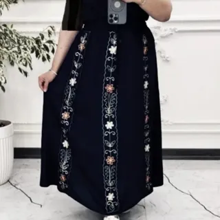 دامن نخی قیطون دوزی
