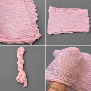 شال صورتی(پارچه وال هندی)