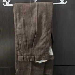 شلوار چهارخونه پشمی