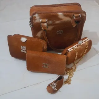 ست کیف چرم دستدوز