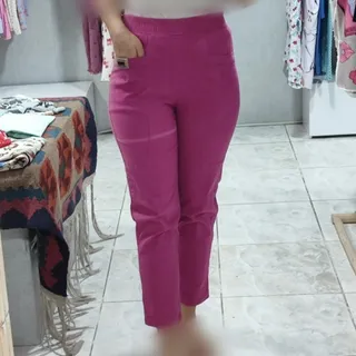 شلوار لینن صورتی