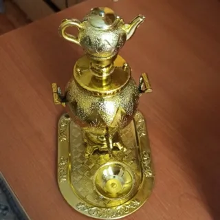 ست سماور و قوری طلا دکوری