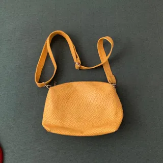 کیف دوشی خردلی