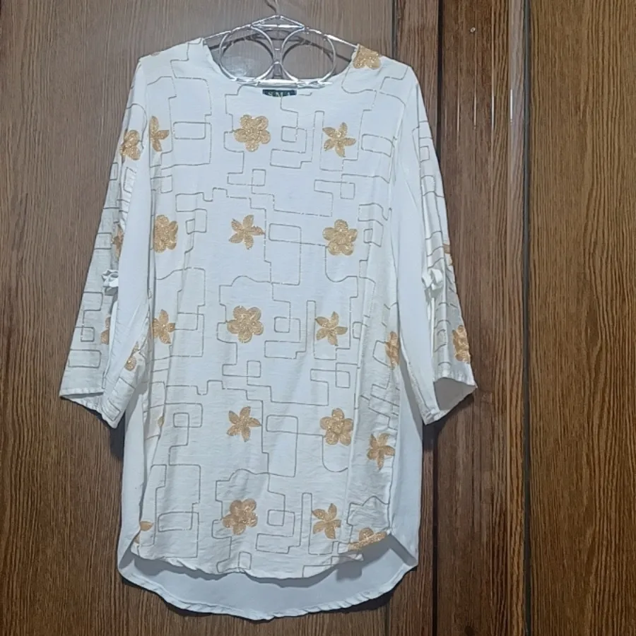 شومیز طلا کوب مجلسی