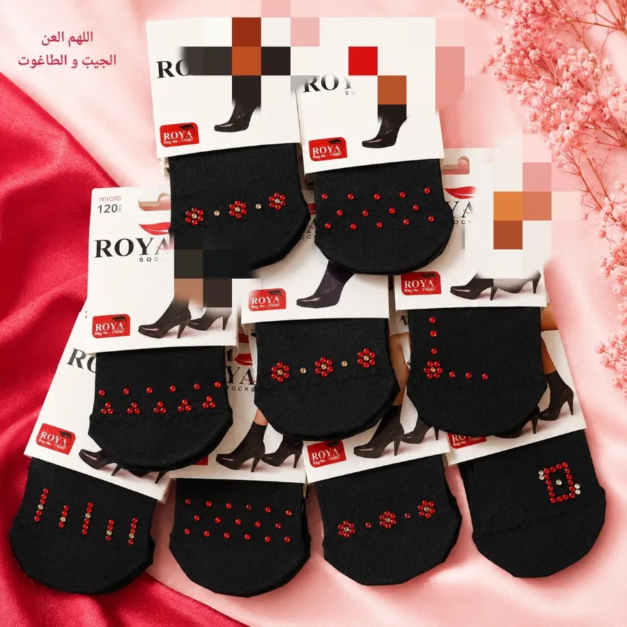 جوراب نگین دار مزونی