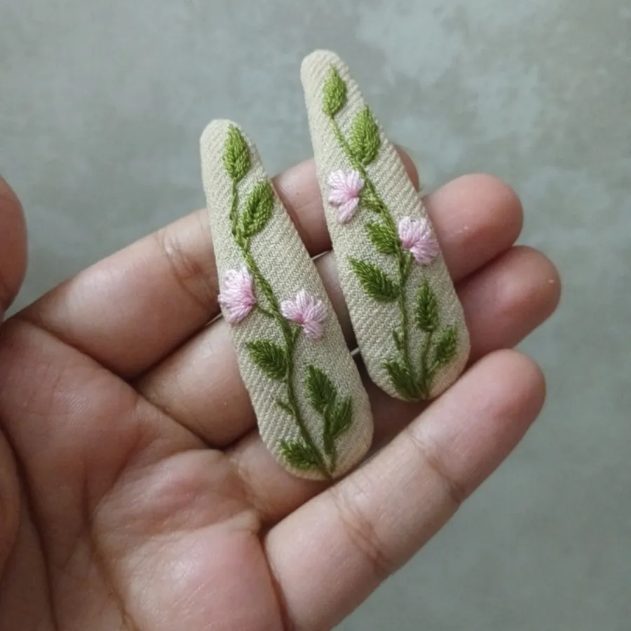گیره مو گلدوزی