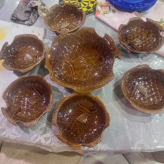 کاسه بزرگ به همراه 6 عدد