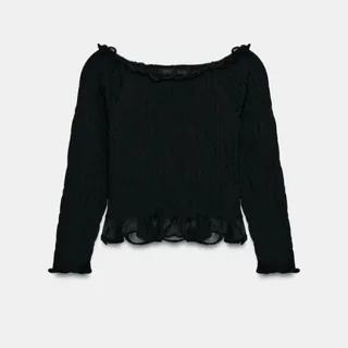 بلوز چین دار زارا
