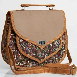 کیف‌ دوشی ترمه و مخمل