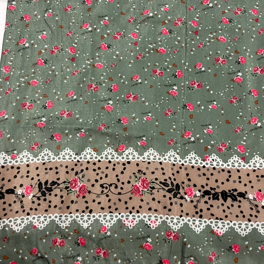 روسری گلگلی سبز