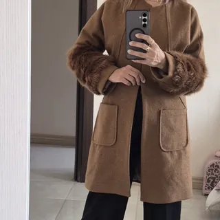 پالتو قهوه ای مزونی