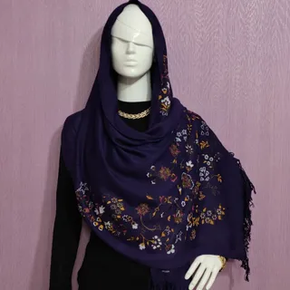 شال نخی بنفش ترک